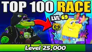 I WON The Top 100 Race to Ultima Super Star SpongeBoy in SpongeBob Tower Defense!