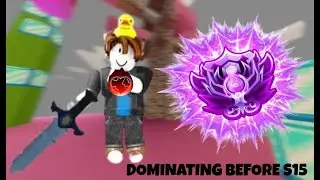 DOMINATING Ranked before S15 | Roblox Bedwars Ranked