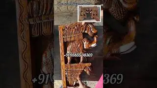 🤩ELEPHANT WALL BRACKETS TRADITIONAL SCLUPTURE🤩#interior #poojaroomdesigns #woodcarving 9585598369