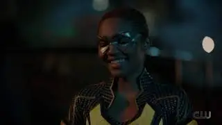 Black Lightning 4x03 Lightning flying and find the boy who expose her