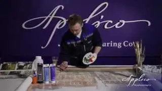 Этапы производства продукции Апплико. Фрески, фотообои и панно.