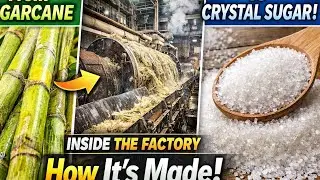 How Sugarcane Becomes Crystal Sugar 😱 | Inside a Giant Sugar Factory #2026 #new 