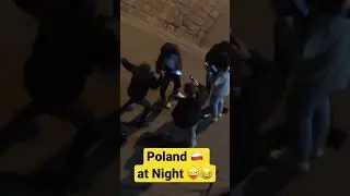 Enjoying Life in Poland 🇵🇱 at Night 😜😂 #ytshorts #nightlife #poland #europe #girls