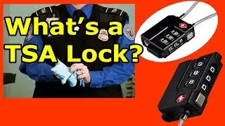 What's a TSA Lock?  Oneplus Triple Security Cable Lock with 4 Pack