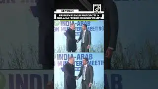 WATCH: Libyan FM H.E. Eltaher S M Elbaour participates in India-Arab foreign ministers' meeting