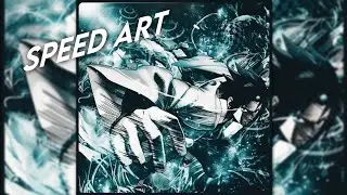 Speed art C4D Gfx tutorial alight motion/node video [anime]