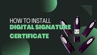 How to install digital signature certificate -  2023 #digital #dsc #installation