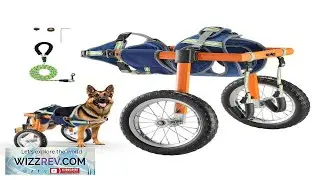 VEVOR Dog Wheelchair for Back Legs Lightweight 2 Wheels Pet Wheelchair Height