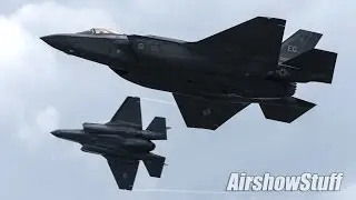 F-35 Lightning II Low Approaches and Arrival - EAA AirVenture Oshkosh 2015