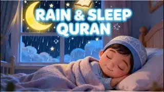 Relaxing Rain & Sleep Quran for Kids 🌙 | Islamic Sleep Dua Lullaby