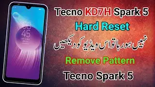Tecno KD7H Spark 5 Hard Reset || Unlock Pattern || Factory Reset Easy Trick 2021