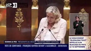 🔴 En direct I Vote de confiance : le discours de Marine Le Pen