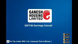 Конференция по доходам Ganesh Housing за 2 квартал 2026 финансового года