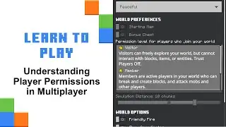 Understanding Player Permissions in Multiplayer in Minecraft Education