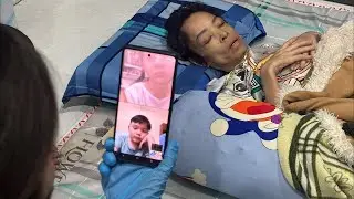 2 con của nhìn mẹ lần cuối.