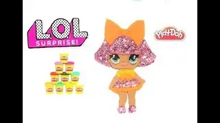 Play Doh LOL Surprise Doll Making Glitter Queen  with Play Doh