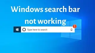 Windows Search Bar Not Working? Here's How to Fix It! 🛠️