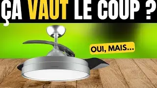 Cecotec Ventilateur de Plafond EnergySilence Aero 4280 Invisible Steel &ndash; Ventilateur avec Pales
