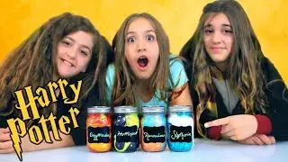 Harry Potter Slime for the 4 Houses of Hogwarts!