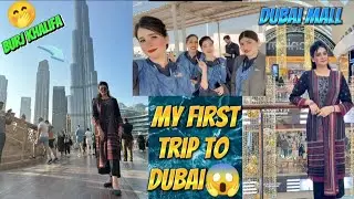 My First International Layover in Dubai😱 | Burj Khalifa | Dubai Mall | Cabin Crew | Moona and Sakina