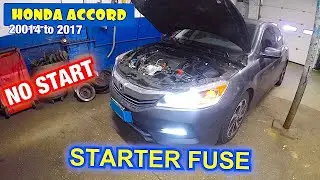 Предохранитель стартера Honda Accord 2013&ndash;2017 гг. 30 А, Honda Accord НЕ ЗАПУСКАЕТСЯ