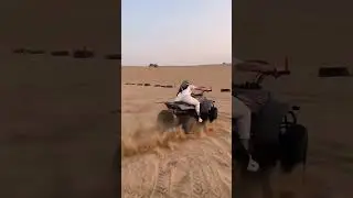 350 CC Quad Bike Ride                   #desertsafariadventure #dubai