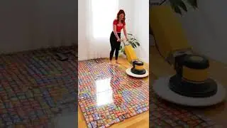 DIY Chocolate Bar Resin Floor 🍫#DIY #CandyFloor #EpoxyResin #RoomMakeover #HomeDecor #InteriorDesign