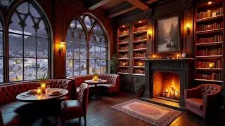 Forest Cabin Jazz Retreat &ndash; Relaxing Rain Sounds & Fireplace for Deep Sleep & Stress Relief 🍁