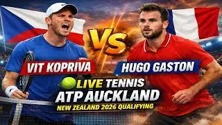 Vit Kopriva Vs Hugo Gaston 🎾LIVE TENNIS ATP Auckland New Zealand 2026 Qualifying 🎾Live Scores