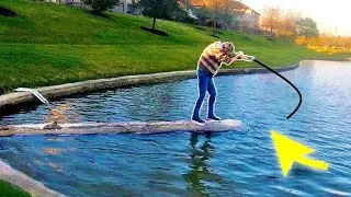 HUGE TROPHY FISH from MUDDY CITY POND!! (SURPRISING)