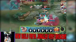 NEW BUILD EMBLEM FREYA JUNGLER 2023 VERY BROKEN DAMAGE - MOBILE LEGENDS