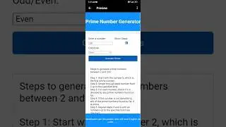 prime numbers generator using html css and javascript #coding #software #developer  #datascience