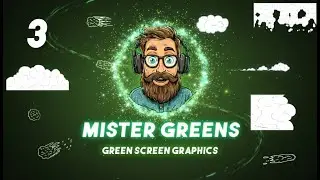 2D Cartoon Snow Motion Graphics - Green Screen Animation