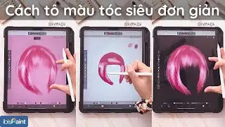 🌸 VẼ TÓC ANIME trên ibis Paint X siêu đơn giản dành cho người mới bắt đầu - LVMaiChi