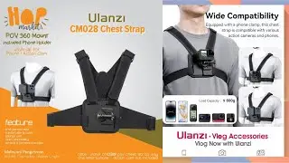ULANZI CM028 Chest Strap Magnetic Mount for Action Cam&Smartphone(Mounting Holder HP Camera di Dada)