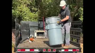 Same Day Junk Removal & Hauling preparing to haul some debris in Draper UT. In the Salt Lake Valley.