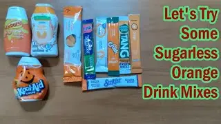 Compare Sugarless Orange Drink in single serve packets Pt 2