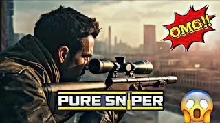 pure sniper gameplay/ pure sniper mod apk unlimited money and gold.