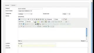 Create new Events in JEvents Joomla