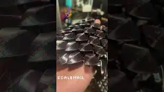 3D Printed Scalemail &ndash; Flexible Fantasy Armor from PLA! #fashion #handmade #jewellery #beautiful
