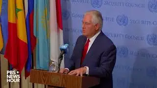 WATCH: Secretary of State Rex Tillerson holds news briefing on North Korea