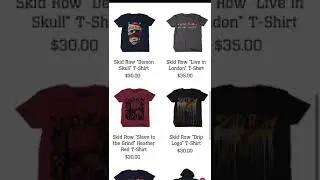 SKID ROW -  Gear up for Spring w/ some new SKID ROW merchandise.