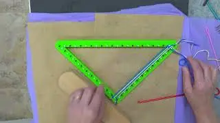 Переплетение нитей на любом треугольном ткацком станке