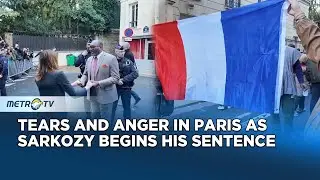Family And Supporters Bid Farewell As Former French President Nicolas Sarkozy Heads To Prison