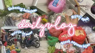 Belanja Sayur Mingguan Hemat🛍️ 🥬 | Unboxing Belanjaan | Cuci Sprei  #dailyvlog #belanjamingguan 