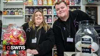 Young couple making nearly &pound;1million a year with sweet shop they started in their living room | SWNS