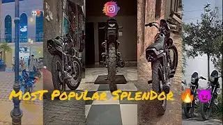 ll Most popular🥵 Splendor🔥 ll⭕ Best Modified Splendor 😈ll Trending Splendor Reel ll Boy'z Attitude l