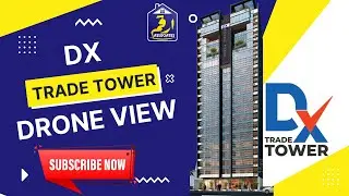 DX Trade Tower | Main Jinnah Avenue | Bahria Town Karachi | Drone View