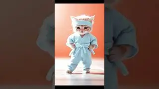 🥋 Ninja Cat Ki Entry | Sabse Cute Karate Master! 🐱💥