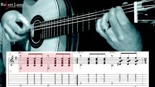 INDIGO MOUNTAIN - Full Sheet Music and TAB - Classical Guitar - Robert Lunn